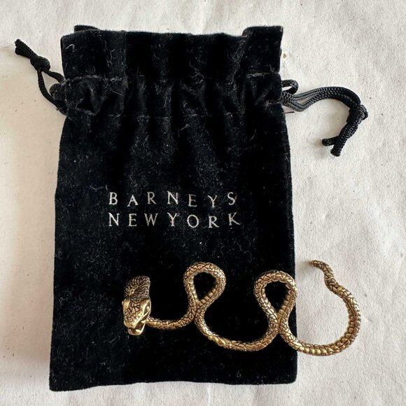 UNIQUE ** three finger snake/serpent ring ** GOLD - Picture 2 of 5